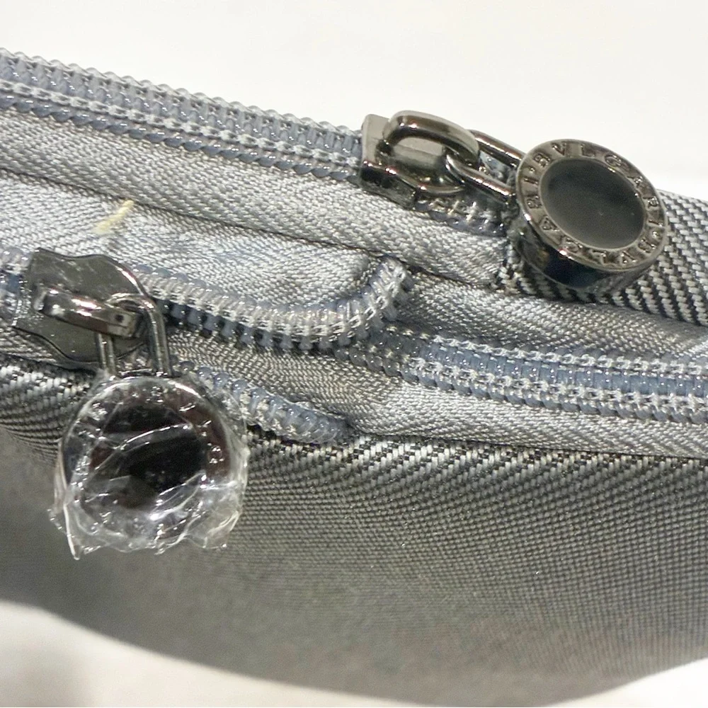 Bvlgari Grey Cloth Travel Bag‎ Multi Compartment Expandable